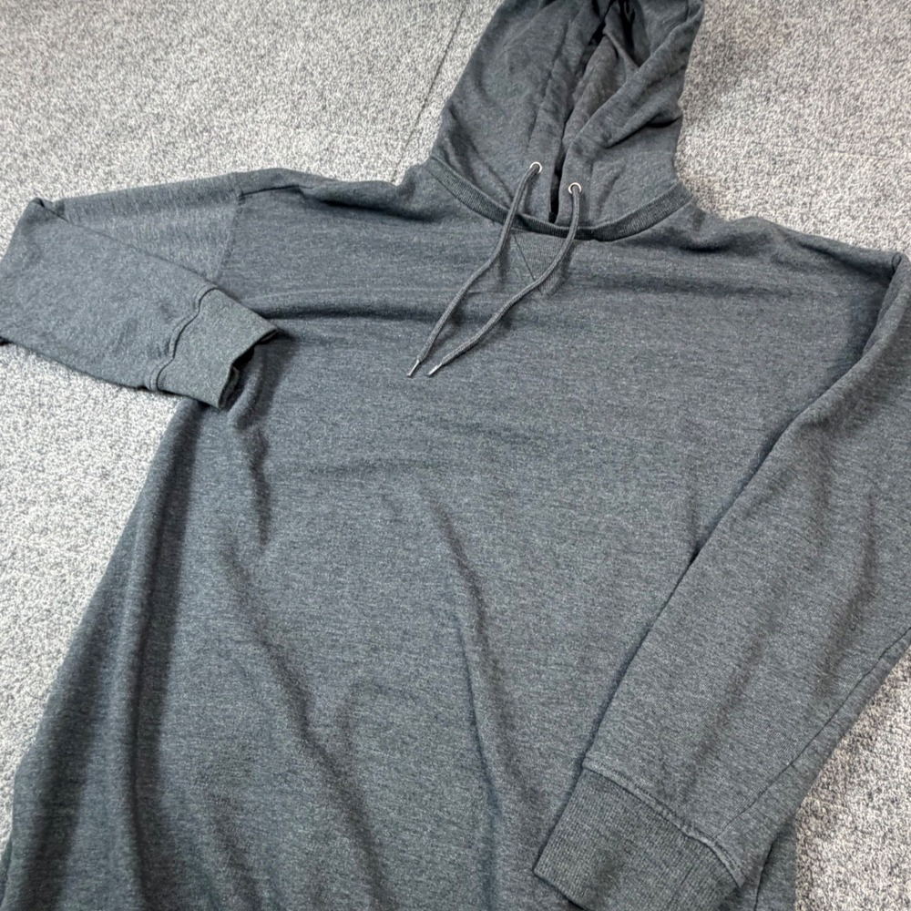Mossimo Supply Co Mens Size Medium Gray Hoodie Side Zip Pullover Charcoal